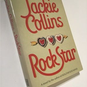 Vintage Jackie Collins hardcover book rockstar circa 1988